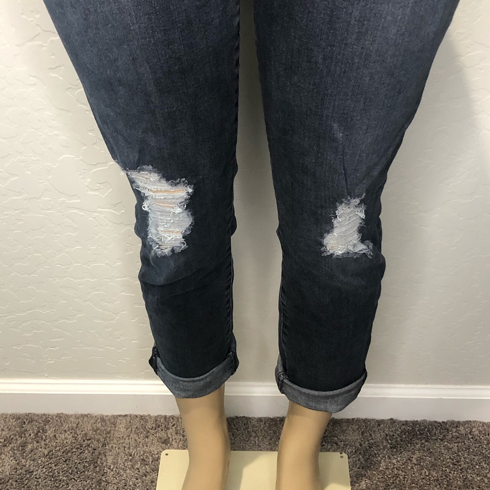 74AMK Josefina Gray Skinny BF Jeans Sz 28 - Picture 4 of 8